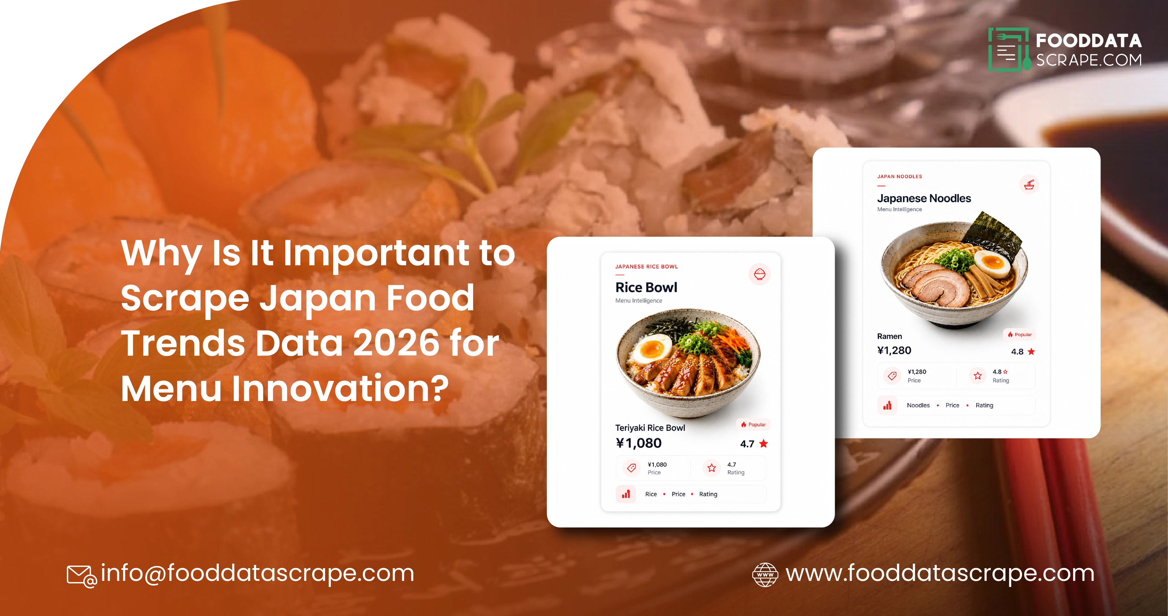 Scrape Japan Food Trends Data 2026 for Menu Innovation
